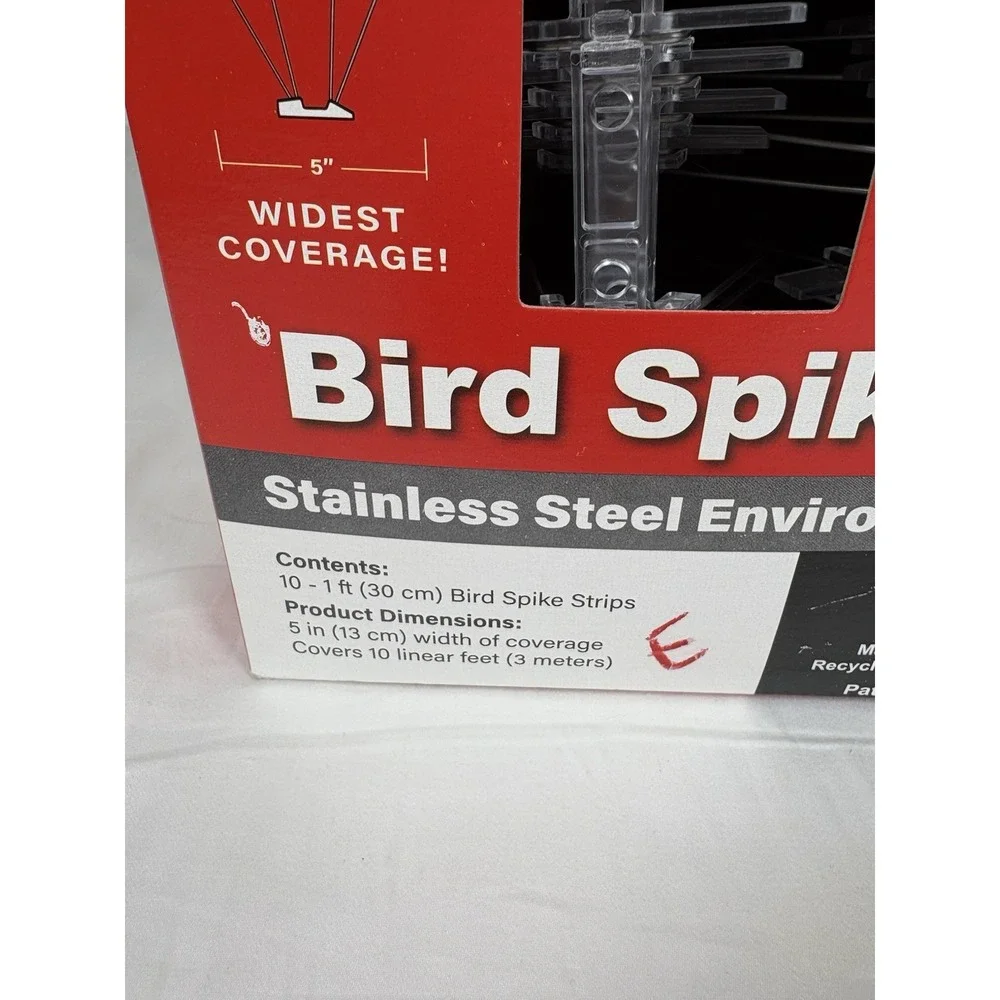 Bird-B-Gone Stainless Steel Enviro Bird Spikes 10ft Kit 5